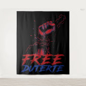 Ik sta voor Duterte Free DU30 Free Duterte Wandkleed (Voorkant)