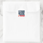 Ik sta voor Duterte Free Duterte Ronde Sticker (Tas)