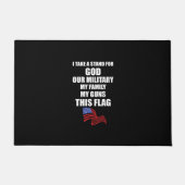 ik sta voor god , mijn familie , mijn pistool deurmat (Voorkant)