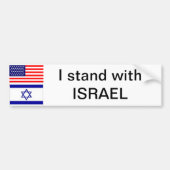 Ik sta voor Israël Bumpersticker (Voorkant)
