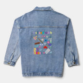 Ik sta voor Israël Denim Jacket (Achterkant)