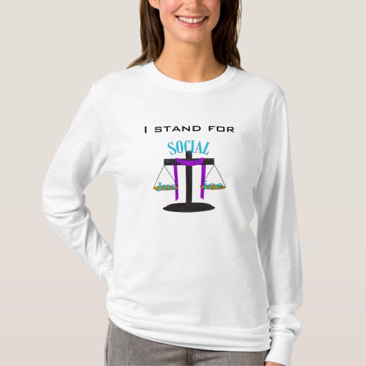 Ik sta voor (kruisbalans T) T-shirt (Voorkant)