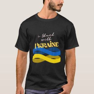 Ik sta voor Oekraïne essentiële vredestop T-shirt