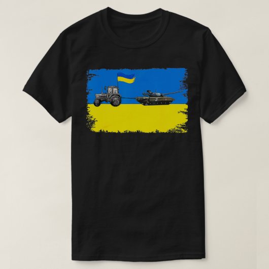 Ik sta voor Oekraïne grappige Oekraïense boer T-shirt (Design voorkant)
