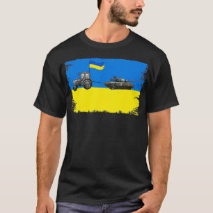 Ik sta voor Oekraïne grappige Oekraïense boer T-shirt