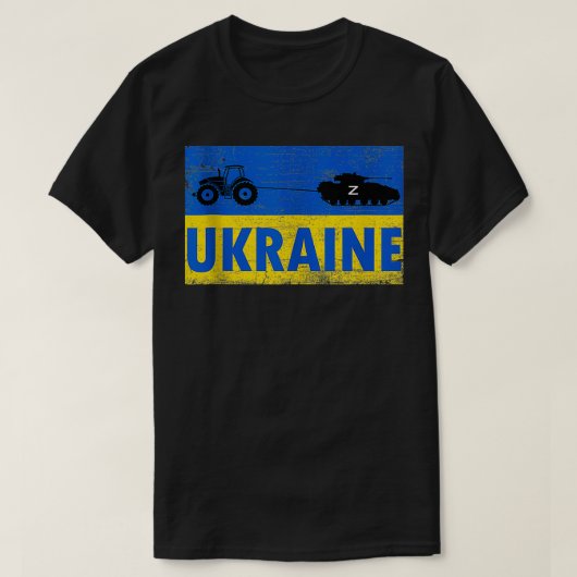 Ik sta voor Oekraïne grappige Oekraïense boerensta T-shirt (Design voorkant)