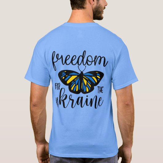 Ik sta voor Oekraïne T-shirt (Achterkant)