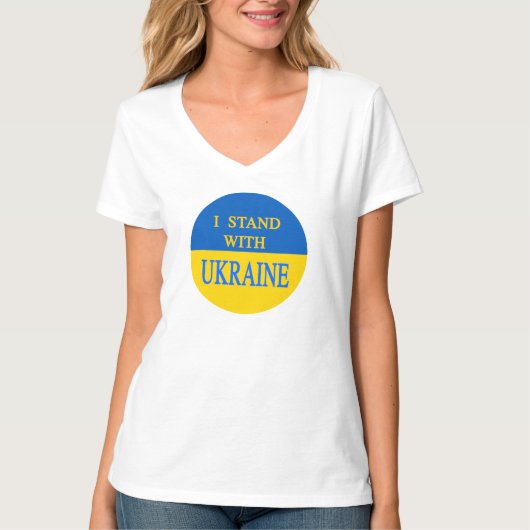 Ik sta voor Oekraïne T-shirt (Voorkant)