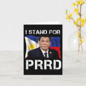 Ik sta voor PRRD-supporter Digong Duterte Philippi Kaart (Gele Bloem)