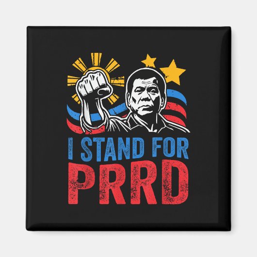 Ik sta voor PRRD-supporter Digong Duterte Philippi Magneet (Voorkant)