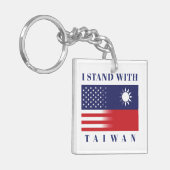Ik sta voor Taiwan Sleutelhanger (Voorkant Links)