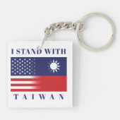 Ik sta voor Taiwan Sleutelhanger (Achterkant)