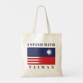 Ik sta voor Taiwan Tote Bag (Achterkant)