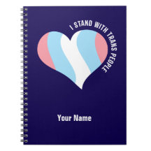 Ik sta voor Trans People Custom Spiral Notitieboek