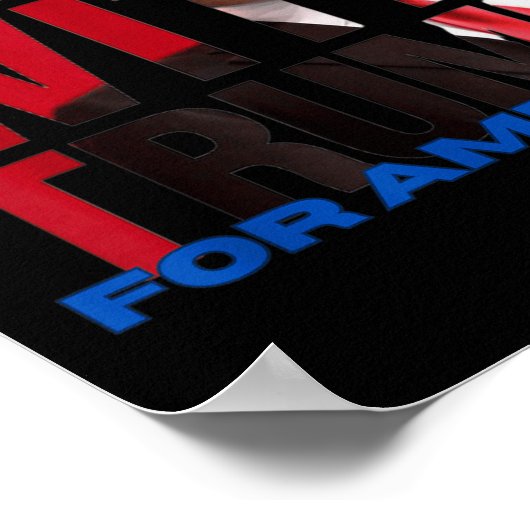 Ik sta voor Trump Poster (Hoek)