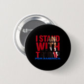 Ik sta voor Trump Ronde Button 5,7 Cm (Voorkant /achterkant)