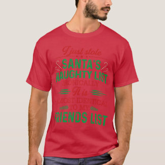 Ik stal gewoon de stoute lijst van Sinterklaas Iro T-shirt