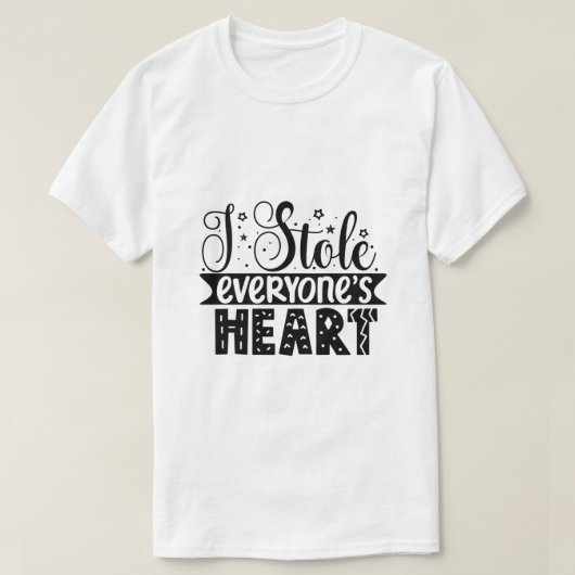 Ik stal ieders hart t-shirt (Design voorkant)