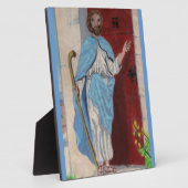 IK STAND AAN DE DEUR EN KNOCK, JESUS-plak Fotoplaat (Zijkant)
