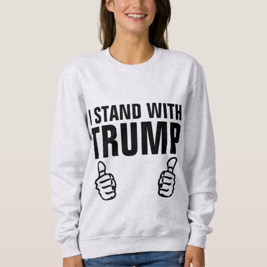 IK STAND MET DONALD TRUMP T-shirts (Voorkant)