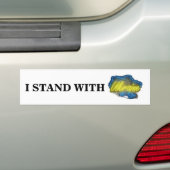 IK STAND MET OEKRAÏNE BUMPERSTICKER (Op auto)