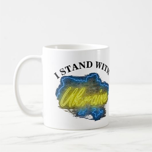 IK STAND MET OEKRAÏNE KOFFIEMOK (Links)
