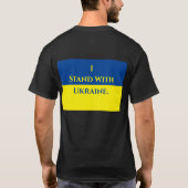IK STAND MET OEKRAÏNE-rechthoekvlag T-shirt (Achterkant)