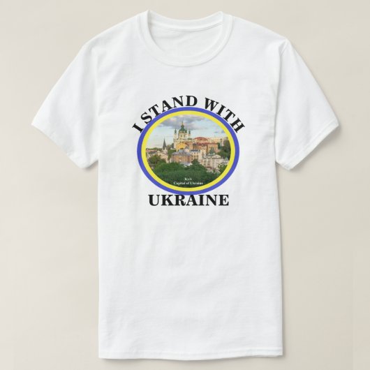 IK STAND MET OEKRAÏNE T-SHIRT (Design voorkant)