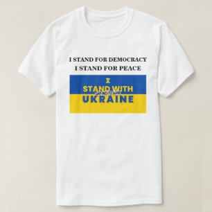 IK STAND MET OEKRAÏNE ZEG NEE OP DE OORLOG T-SHIRT