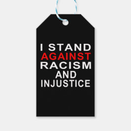 IK STAND TEGEN RACISME EN ONRECHTVAARDIGHEID IN WI CADEAULABEL