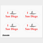 Ik Stand-Up Paddle Board San Diego Sticker (Vel)