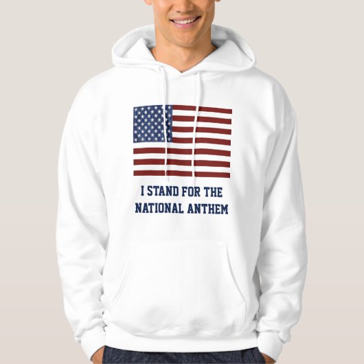 IK STAND VOOR DE NATIONALE ANTHEM HOODIE (Voorkant)