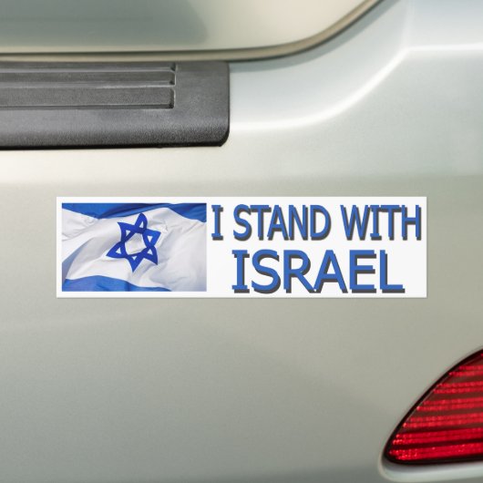 IK STAND VOOR ISRAËL BUMPERSTICKER (Op auto)
