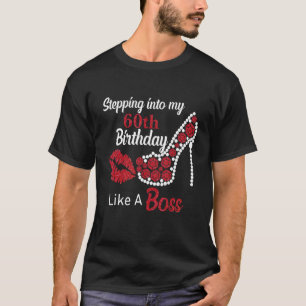 Ik stap in mijn 60ste als een baas Happy Birthday  T-shirt