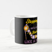 Ik stap in mijn verjaardag als een baas koffiemok (Voorkant links)