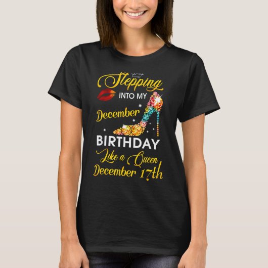 Ik stap mijn 17e verjaardag in als een Que T-shirt (Voorkant)