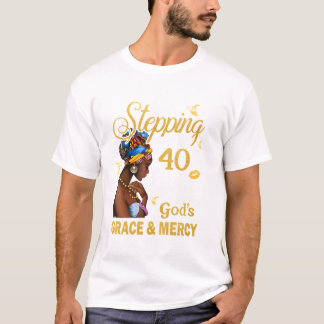 Ik stap mijn 40ste verjaardag in t-shirt