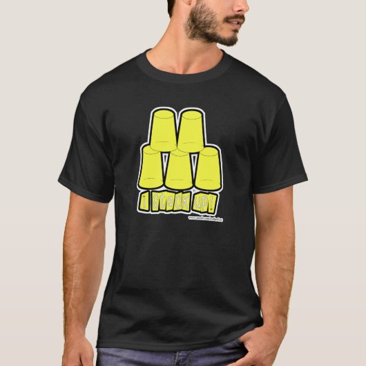 Ik Stapel Bekers T-shirt (Voorkant)
