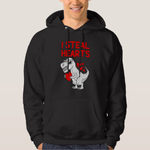 Ik Steal Hearts Rex Dino Valentijnsdag Toddler Boy Hoodie
