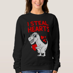 Ik Steal Hearts Rex Dino Valentijnsdag Toddler Boy Trui