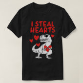 Ik Steal Hearts Tre Dino Valentijnsdag Toddler Kin T-shirt (Design voorkant)