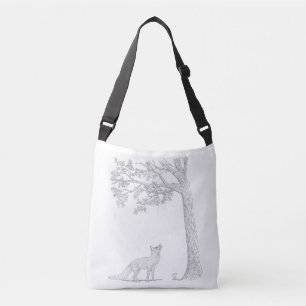 Ik steek de eekhoorn crossbody tas