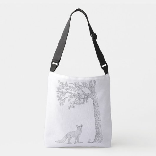 Ik steek de eekhoorn crossbody tas (Voorkant)