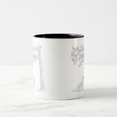 Ik steek de eekhoorn tweekleurige koffiemok (Center)