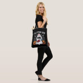 Ik steek je neer grappige spookverpleegster Black  Tote Bag (Op model)