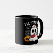 Ik steek je spookheks neer die bloed Halloween nee Mok (Voorkant rechts)