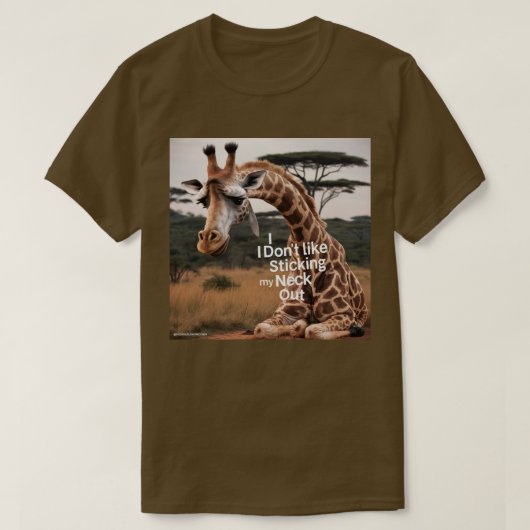 Ik steek mijn nek niet graag uit t-shirt (Design voorkant)