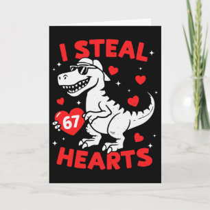 Ik steel 67 hart dinosaurus voor jongens meisjes k kaart