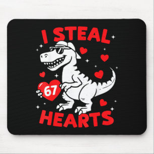 Ik steel 67 hart dinosaurus voor jongens meisjes k muismat