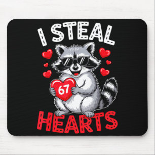 Ik steel 67 harten Grappige 67 Valentijn Wasbeer M Muismat